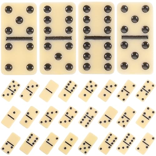DIKACA 1 Set Set Dominosteine ​​Haushalt Domino Domino Brettspiel Domino Bausteine ​​Party Brettspiele Domino Block Brettspiele Melamin von DIKACA