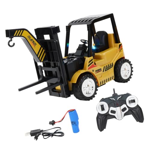DIKACA 1 Set Simulation Gabelstapler Spielzeugauto Baufahrzeuge Engineering Fahrzeug Engineering Gabelstapler Für Engineering Fahrzeug Auto Abs Schwarz von DIKACA