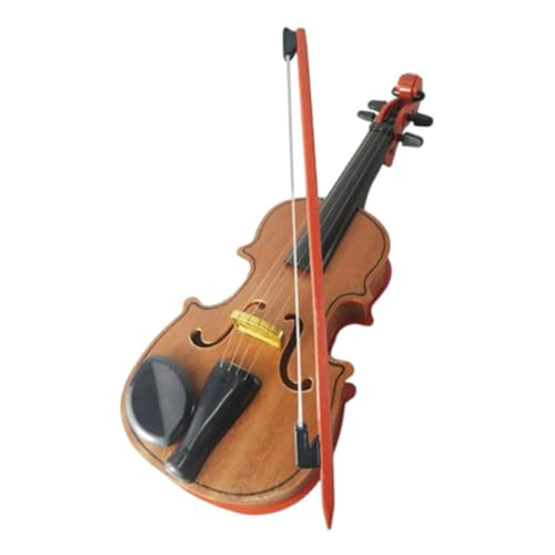 DIKACA 1 Set Simulation Violine Spielzeug Für Kinder Exquisite Violine Modell Kleinkinder Kinder Violine Spielzeug Für Musik Praxis Realistische Violine Modell Für Junge Anfänger von DIKACA