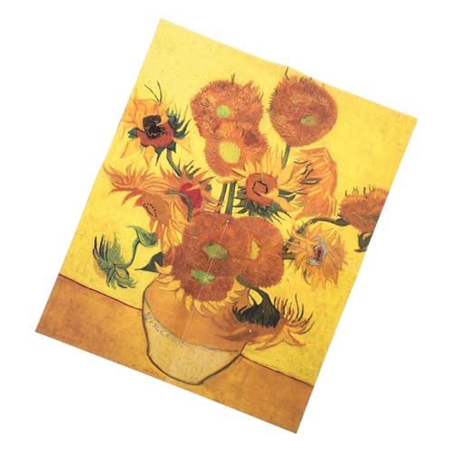 DIKACA 1 Set Sonnenblumen Puzzle Puzzles Für Erwachsene Passende Teenager Puzzles Für Kleinkinder Intelligenz Puzzle Gelbes Papier von DIKACA
