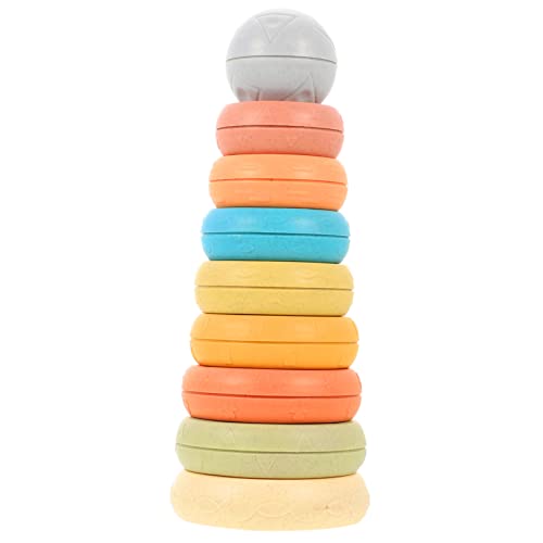DIKACA 1 Set Stapelring Früherziehungsspielzeug Bausteine ​​Für Kleinkinder Der Ring Kleinkind Puzzle Puzzles Ringe Stapelspielzeug Sportspielzeug Kinderspielzeug Kieselgel von DIKACA