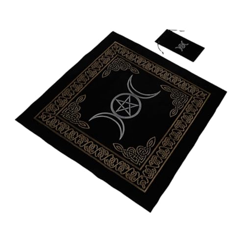 DIKACA 1 Set Tarot Aufbewahrungstasche Und Kartendeck Tarotkarten Für Anfänger Mit Handbuch Tarotdeck Orakeldecks Reiter Für Tischdekoration Altarabdeckung Tarotzubehör von DIKACA