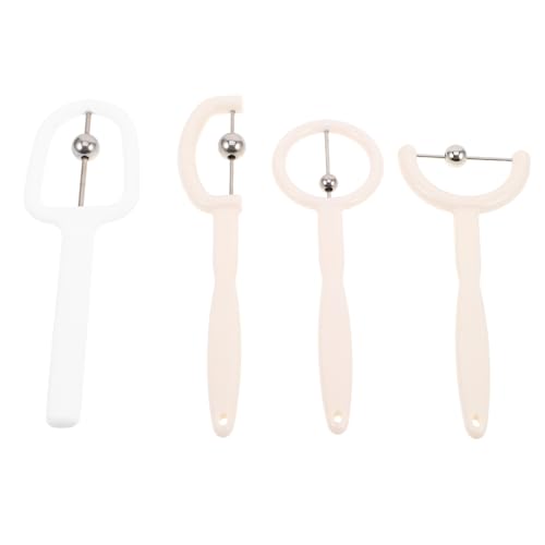 DIKACA 1 Set Weißes Zungenspitzengerät Zungenspitzentrainer Tool Pp Edelstahl Oral Training Tool Oral Exerciser Tool von DIKACA