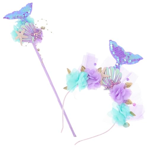 DIKACA 1 Set ädchen Meerjungfrau Kostü Zubehör Mit Glitzer Wand Und Haarband Für Cosplay Und Festlichkeiten Ideal Für Partys Und Besondere Anlässe DIKACA 1 Set ädchen Meerjungfrau Kostü Zubehör Mit Glitzer Wand Und Haarband Für Cosplay Und Festlichkeiten Ideal Für Partys Und Besondere Anlässe von DIKACA