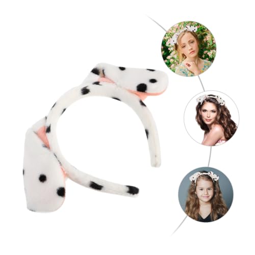 DIKACA Kawaii Hundeohren Haarband Cartoon Cosplay Haarschmuck Für Niedliches Headdress Für Partys Und Kostüme Weißes Stofftier Haarband Mit Hundemotiv DIKACA Kawaii Hundeohren Haarband Cartoon Cosplay Haarschmuck Für Niedliches Headdress Für Partys Und Kostüme Weißes Stofftier Haarband Mit Hundemotiv von DIKACA