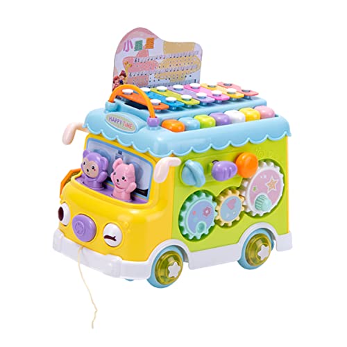 DIKACA 1 Stück Kinderklavier interaktives kinderinstrumente Educational Toy Formensortierspielzeug Bus Xylophone klopfendes Klaviermusikspielzeug Xylophon in Busform Plastik DIKACA 1 Stück Kinderklavier interaktives kinderinstrumente Educational Toy Formensortierspielzeug Bus Xylophone klopfendes Klaviermusikspielzeug Xylophon in Busform Plastik von DIKACA