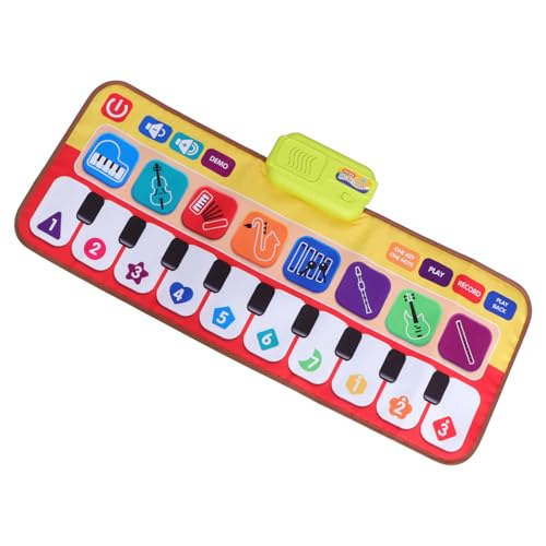 DIKACA 1 Stück Klavier Teppich Bildungsspielzeug Musikalisches Für Musikalische Klaviermatte Tastaturmatte Für Klavier Klaviermatte Keyboard-musikmatte Plastik von DIKACA