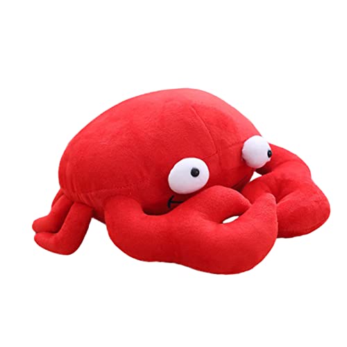 DIKACA 1 Stück Krabbenpuppe Wohnkultur Kuscheltier Gefüllte Puppe Krabben-wurfskissen Plüschtier Pp Baumwolle Rot von DIKACA