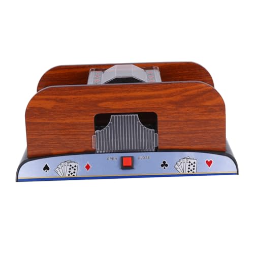 DIKACA 1 Stück Poker-Mischmaschine automatisch Schwarz Spielkartenautomat Bild kartenmischgeräte kartenmischmaschinen elektrischer Schürhaken Spielkartenmischmaschine Black von DIKACA