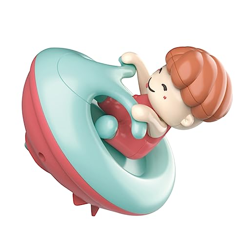 DIKACA 1 Stück Puppenyacht Schwimmbadewanne Aktivspielzeug Uhrwerk Yacht Kleiderbügelfeder Dämpfungsfeder Modifizierte Feder Isolatorfeder Atmungsaktives Töpfchen Kinderspielzeug Kit von DIKACA
