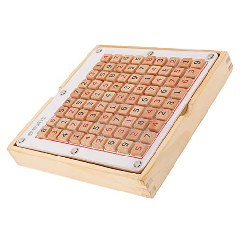 DIKACA 1 Stück Sudoku-Spiel Schach Frühes Bildung Von Bildung Geheimdienst-nummerntafel Planke Lernspielzeug Für Lehrreich Mathematik -lernspielzeug Mathe-Sudoku- Holz von DIKACA