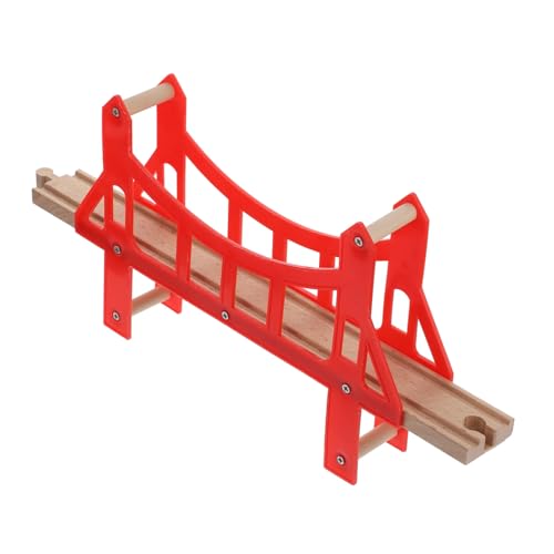 DIKACA 1 Stück Holz-eisenbahnbrücken-bausatz Eisenbahnschienen-brückenzubehör Für Kinder Eisenbahnbrücken-simulationsspielzeug Brückenspielzeug-Set Für Jungen Und Mädchen von DIKACA