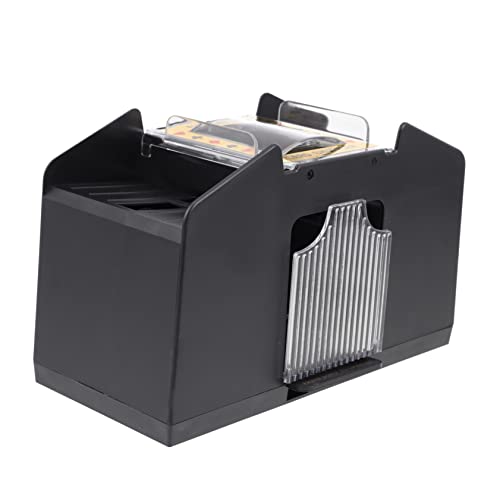 DIKACA 1 Stück Vier Paar Mischmaschinen Poker automatisch elektronisch elektrisches Mischwerkzeug -Tool Spielkartenmischmaschine Kartenautomat Plastik Black DIKACA 1 Stück Vier Paar Mischmaschinen Poker automatisch elektronisch elektrisches Mischwerkzeug -Tool Spielkartenmischmaschine Kartenautomat Plastik Black von DIKACA