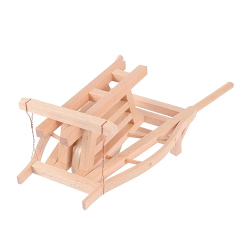 DIKACA Mini-Wagen-Modelle Im Antiken Stil Aus Holz Schubkarre Garten Zubehör von DIKACA