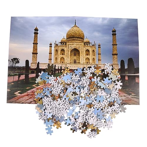 DIKACA Pädagogisches Papierpuzzle-Set – 1000 Teile Mahal-Muster Puzzlespielzeug Für Kinder Entwickelt Kognitive Fähigkeiten Ideal Für von DIKACA