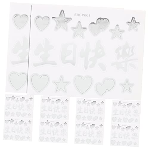 DIKACA 10 Blatt Pop-Ball-Aufkleber dekorative Aufkleber Hintergrund dekorative Wandaufkleber zarter Wandaufkleber Party-Geburtstagsdekorationen wandtattoo Papier von DIKACA