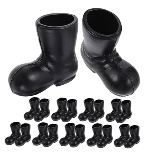 DIKACA 10 Paare Weihnachts Stiefel Modell Dekoration Mini mit klein Figuren Hausverzierungen Weihnachten Weihnachtsmann Schuhe Weihnachtsschuhe Abs Black DIKACA 10 Paare Weihnachts Stiefel Modell Dekoration Mini mit klein Figuren Hausverzierungen Weihnachten Weihnachtsmann Schuhe Weihnachtsschuhe Abs Black von DIKACA