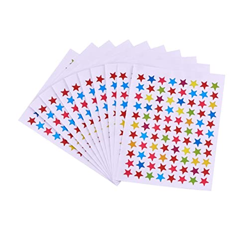 DIKACA 10 Stück Aufkleber Etiketten Aufkleber Mini-Aufkleber Stern Aufkleber Belohnungsaufkleber Klebeetikett DIKACA 10 Stück Aufkleber Etiketten Aufkleber Mini-Aufkleber Stern Aufkleber Belohnungsaufkleber Klebeetikett von DIKACA
