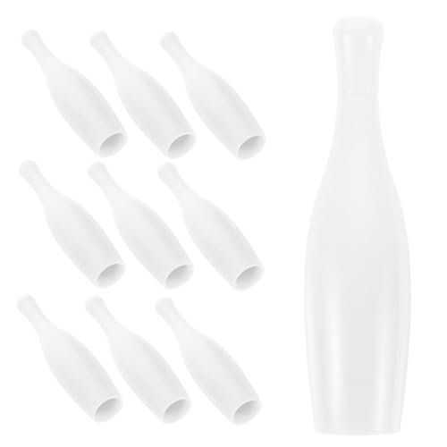 DIKACA 10 Stück Bowlingkugel Tabletop Bowling Sportspiel Outdoor-Bowling Tisch-Curling-Spiel Bowling- Gadget Poolspielzeug Indoor-Bowling-pin Weiß Die Hüften von DIKACA