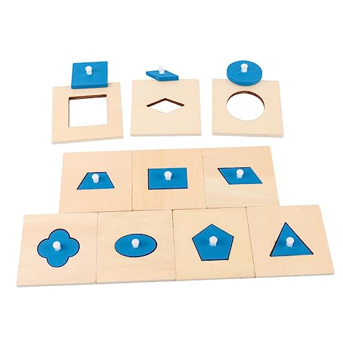 DIKACA 10 Stück Geometrietafel holzspielzeug für gieskanne kinderspielzeug Kindergeometrie Toys pädagogisches Holzklötze hölzern DIKACA 10 Stück Geometrietafel holzspielzeug für gieskanne kinderspielzeug Kindergeometrie Toys pädagogisches Holzklötze hölzern von DIKACA