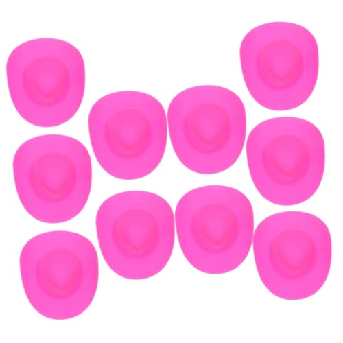 DIKACA 10 Stück Mini Cowboyhut Cowgirlhut Hüte Partyhut Kinderhut Kleinkinder Cowboyhut Zylinderhut Kinderhut Für Frauen Glitzernder Cowgirlhut Woody Hut Trucker Hüte Mini von DIKACA