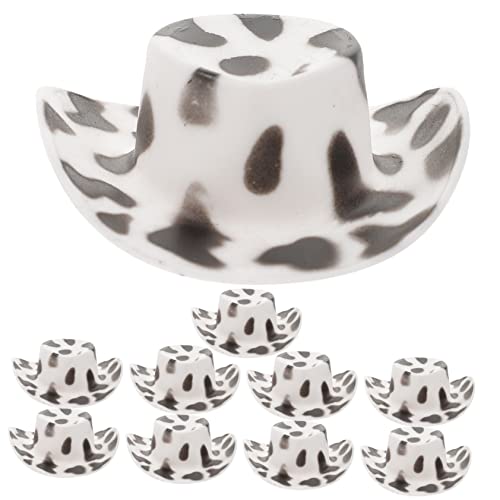 DIKACA 10 Stücke Miniatur Hut Spielzeug Puppe Kopfbedeckungen Set Kunststoff Material Chic Design Für Zeit Verwenden von DIKACA