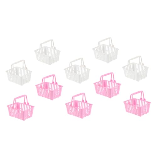 DIKACA 10 Stück Puppen-Einkaufskorb einkaufskorb kindereinkaufskorb einkaufskorb mini gefälscht Miniatur dekorativer Kinderkorb Kinderspielzeug aus Kunststoff Plastik DIKACA 10 Stück Puppen-Einkaufskorb einkaufskorb kindereinkaufskorb einkaufskorb mini gefälscht Miniatur dekorativer Kinderkorb Kinderspielzeug aus Kunststoff Plastik von DIKACA