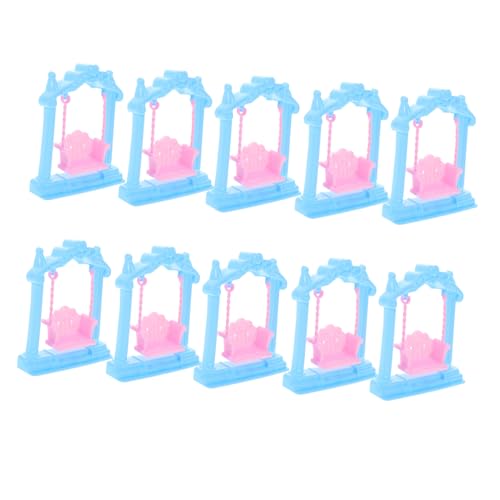 DIKACA 10 Stück Puppenhaus Schaukelspielzeug Teiliges Set Farbenfrohe Schaukeln für Puppenhäuser Zubehör für Kreative Spielwelten für Kleine Prinzessinnen DIKACA 10 Stück Puppenhaus Schaukelspielzeug Teiliges Set Farbenfrohe Schaukeln für Puppenhäuser Zubehör für Kreative Spielwelten für Kleine Prinzessinnen von DIKACA