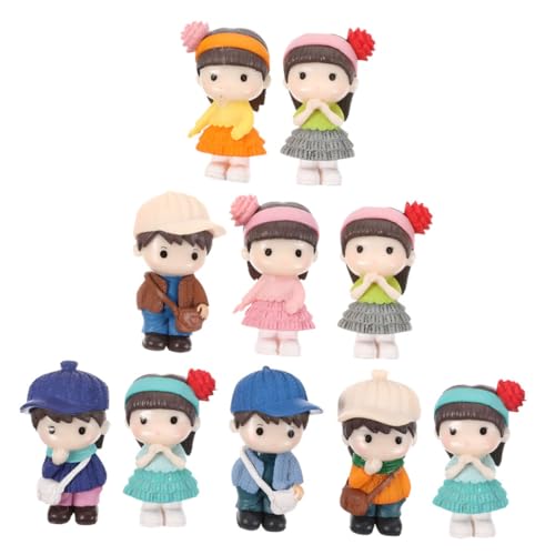 DIKACA 10 Stück Saftige Mikro-Landschaftsornamente Mini klein winzig Puppe Geburtstagsgeschenk Mikrolandschaftsornament Kinderspielzeug Bonsai-Handwerk Wohnkultur Harz von DIKACA