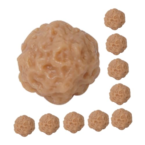 DIKACA 10 Stück Simulierte Fleischbällchen Dekoratives Lebensmittelmodell Simulation Fleischbällchen Küchen-rindfleisch-fleischbällchen-Modell Fleischbällchen-Ornament Dunkelbraun PVC DIKACA 10 Stück Simulierte Fleischbällchen Dekoratives Lebensmittelmodell Simulation Fleischbällchen Küchen-rindfleisch-fleischbällchen-Modell Fleischbällchen-Ornament Dunkelbraun PVC von DIKACA