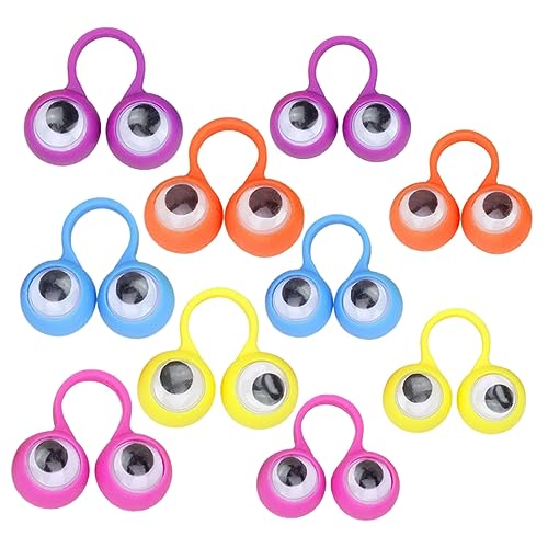 DIKACA 10 Stück Teiliges Augen Finger für Kreative Fingerpuppen Zufälligen Farben Kreativität und Eltern Junge Mädchen Bindung Zufällige Farbe DIKACA 10 Stück Teiliges Augen Finger für Kreative Fingerpuppen Zufälligen Farben Kreativität und Eltern Junge Mädchen Bindung Zufällige Farbe von DIKACA
