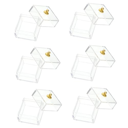 DIKACA Mini Plastikkästen Für Candy Display Transparente Für Miniaturfiguren Und Puppenhaus Dekoration Ideal Für Sammlerstücke Und Kleine Accessoires von DIKACA