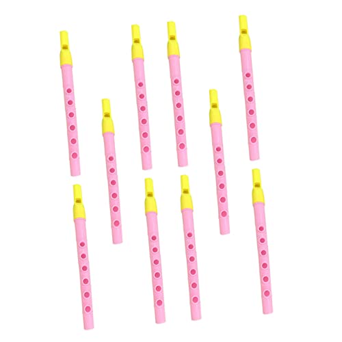 DIKACA 10 Stück Windinstrument kinderinstrumente musikinstrumente Musikinstrument Wind Instruments Klarinette Kinderflöte Blasinstrument üben Plastik von DIKACA