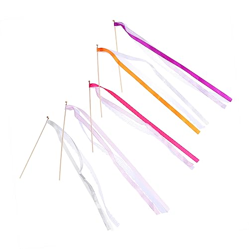 DIKACA 10 Stück Zauberstab party halloween bandfeile wedding present kinderknallzeug spartresor Zappelspielzeug Masse zappeln Dekorationen Zauberstäbe Feenstock Hexenstab Polyester von DIKACA