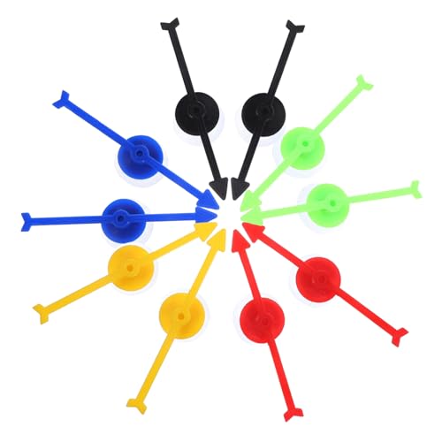 DIKACA 10 Stück Zubehör Für Plattenspieler Spiel, Brettspielpfeil Brettspiel Pfeile Plattenspieler-anzeigen Partyspiel -Requisiten Drehteller-spielpfeile Plastik von DIKACA