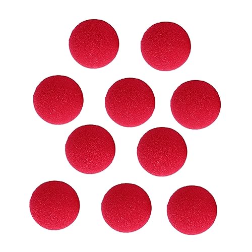 DIKACA 10 Stück Rote Clown-nasen-requisiten Zum Basteln Von Leistungs-requisiten Weihnachtszubehör DIKACA 10 Stück Rote Clown-nasen-requisiten Zum Basteln Von Leistungs-requisiten Weihnachtszubehör von DIKACA