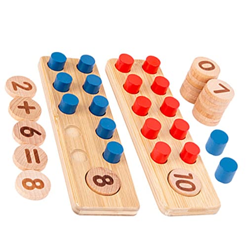 DIKACA Little Professor Rechentrainer Kinder 10 Teiliges Montessori Zählspielzeug Für Pädagogisches Mathematikspielzeug Zur Der Kognitiven Fähigkeiten Und des Zahlenverständnisses Für Vorschulkinder von DIKACA