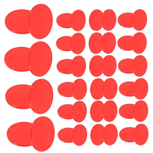 DIKACA 100 Stück Lehrmittel Belohnungsmünzen Nummeriertes Spiel Transparenter Bingo Chip Klare Farbiger Bingo Chip Lernzähler Scheiben Stellenwertzähler Karten von DIKACA