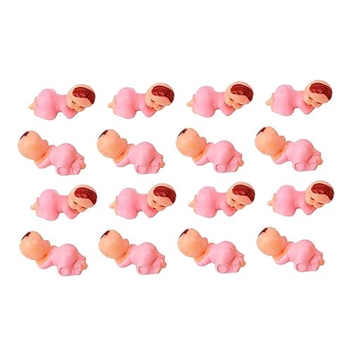 DIKACA 100 Stück Lustige Puppe Bad Miniatur Mädchen Kleinkind Rosa von DIKACA