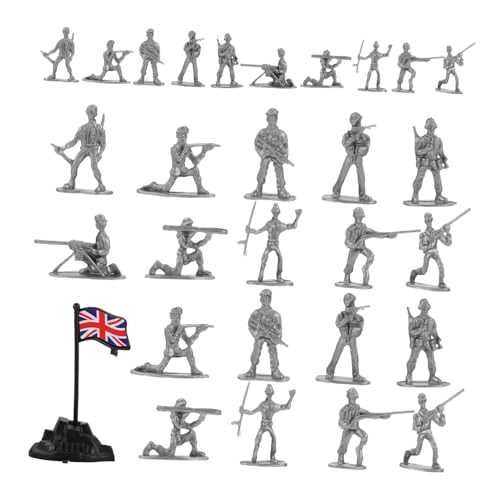 DIKACA 100 Stück Mini-Figuren, Sandtisch, Soldatenmodelle, Kleine Menschen, Figuren, Mikro-landschaftsbau-Dekorationen von DIKACA