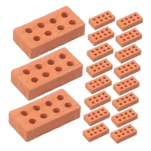 DIKACA 100Stücke Miniatursteine DIY Sandtisch Ziegeldekore Mini Steine Für Modellbau Und Bastelprojekte Ziegelsteine Zur Gestaltung Von Miniaturhäusern Und Landschaften DIKACA 100Stücke Miniatursteine DIY Sandtisch Ziegeldekore Mini Steine Für Modellbau Und Bastelprojekte Ziegelsteine Zur Gestaltung Von Miniaturhäusern Und Landschaften von DIKACA