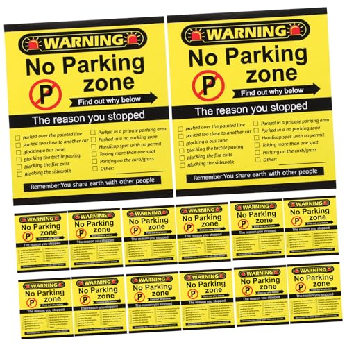 DIKACA 100pcs Lustige Parkverletzungskarten Sie Geparkt Sie Schlechte Notizen Humorvolle Warnaufkleber Für Schlechte Parkplätze Kleine Vorsichtsschilder Für Autos von DIKACA