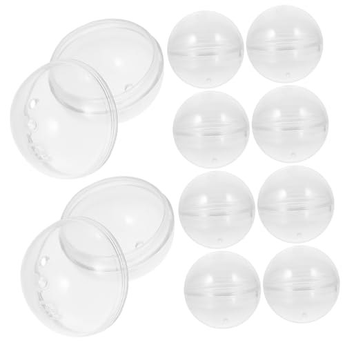 DIKACA 10St Gacha-Schale storage boxes aufbwahrungs-box hochzeitsdeko süßigkeiten behälter stauboxen leerer Ball für Party Automat Kaugummis Befüllbare Kapselbällchen Plastik Transparent DIKACA 10St Gacha-Schale storage boxes aufbwahrungs-box hochzeitsdeko süßigkeiten behälter stauboxen leerer Ball für Party Automat Kaugummis Befüllbare Kapselbällchen Plastik Transparent von DIKACA