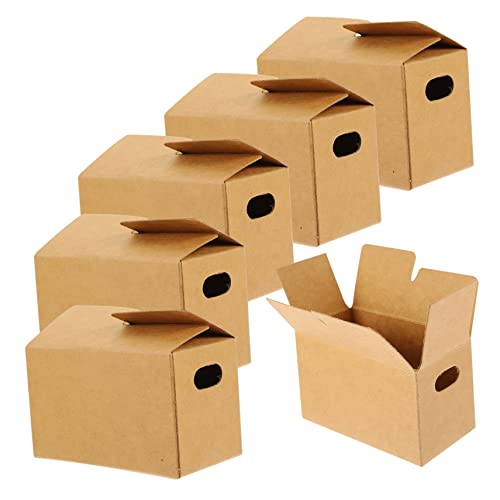 DIKACA 10Stücke Expressboxen Modell Realistische Papierverpackungen für Puppenhaus Dekoration Kreativität und Praktischen Fähigkeiten von DIKACA