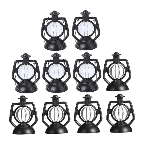 DIKACA 10Stücke Lampen Retro Puppenhaus Zubehör Für Szenen Dekoration Vintage Kerosinlichter Für Modellbau Und Kinderzimmer DIKACA 10Stücke Lampen Retro Puppenhaus Zubehör Für Szenen Dekoration Vintage Kerosinlichter Für Modellbau Und Kinderzimmer von DIKACA