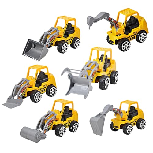 DIKACA 10Stücke Teiliges Mini Baufahrzeug Spielzeugset aus Kunststoff Lustige Bagger Modelle für Pädagogisches für Jungen und Kreative Spielstunden von DIKACA