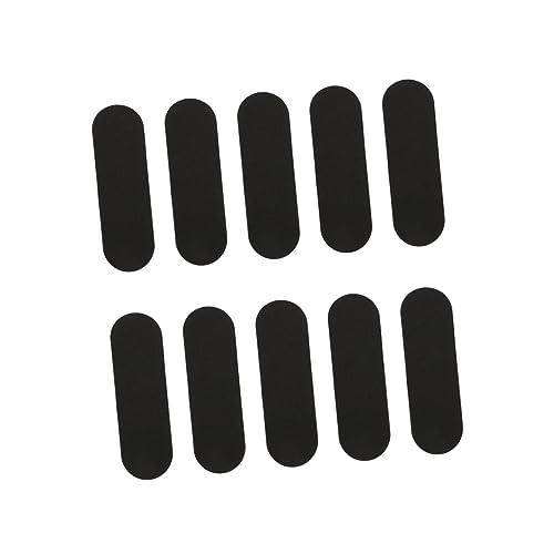DIKACA 10Stücke rutschfeste Griffbänder Für Fingerboards Schutzaufkleber Für Griffbrett Schwarz Für Skateboard Und Finger Sportarten von DIKACA