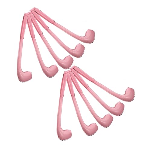 DIKACA 10st Aufblasbarer Schläger Aufblasbares Poolspielzeug Ballon Steht Helium-ballontank Ballongirlande Heliumballonkanister Ballonpumpe Blase Luft Aluminiumfolie Rosa von DIKACA