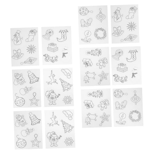 DIKACA 12 Blätter Schrumpffolien mit Weihnachtsmotiven Handgemachte Weihnachtsdekoration Weihnachts-Schrumpffolie-Set Kunsthandwerk schrumpfen DIY Handwerk schrumpfen bops Weiß DIKACA 12 Blätter Schrumpffolien mit Weihnachtsmotiven Handgemachte Weihnachtsdekoration Weihnachts-Schrumpffolie-Set Kunsthandwerk schrumpfen DIY Handwerk schrumpfen bops Weiß von DIKACA
