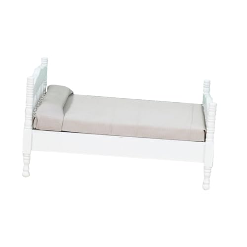 DIKACA Puppenhaus Bett 12 Dollhouse Schlafzimmer Zubehör Kleines Öbelstück Für Puppen Und Ideal Für Kreative Spielwelten Puppenhaus DIKACA Puppenhaus Bett 12 Dollhouse Schlafzimmer Zubehör Kleines Öbelstück Für Puppen Und Ideal Für Kreative Spielwelten Puppenhaus von DIKACA